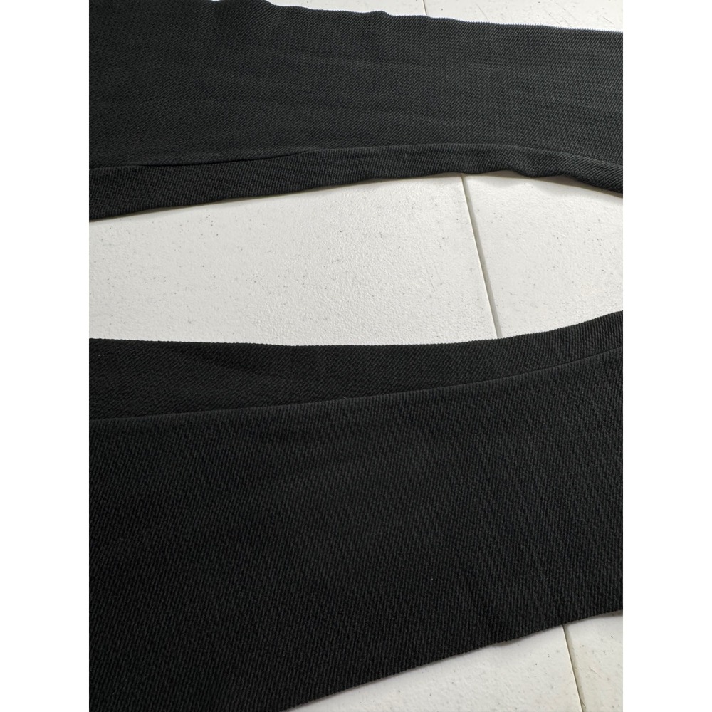 OFFLINE by Aerie Womens Black Textured Pique High Rise Flare Leggings Small - Picture 5 of 8
